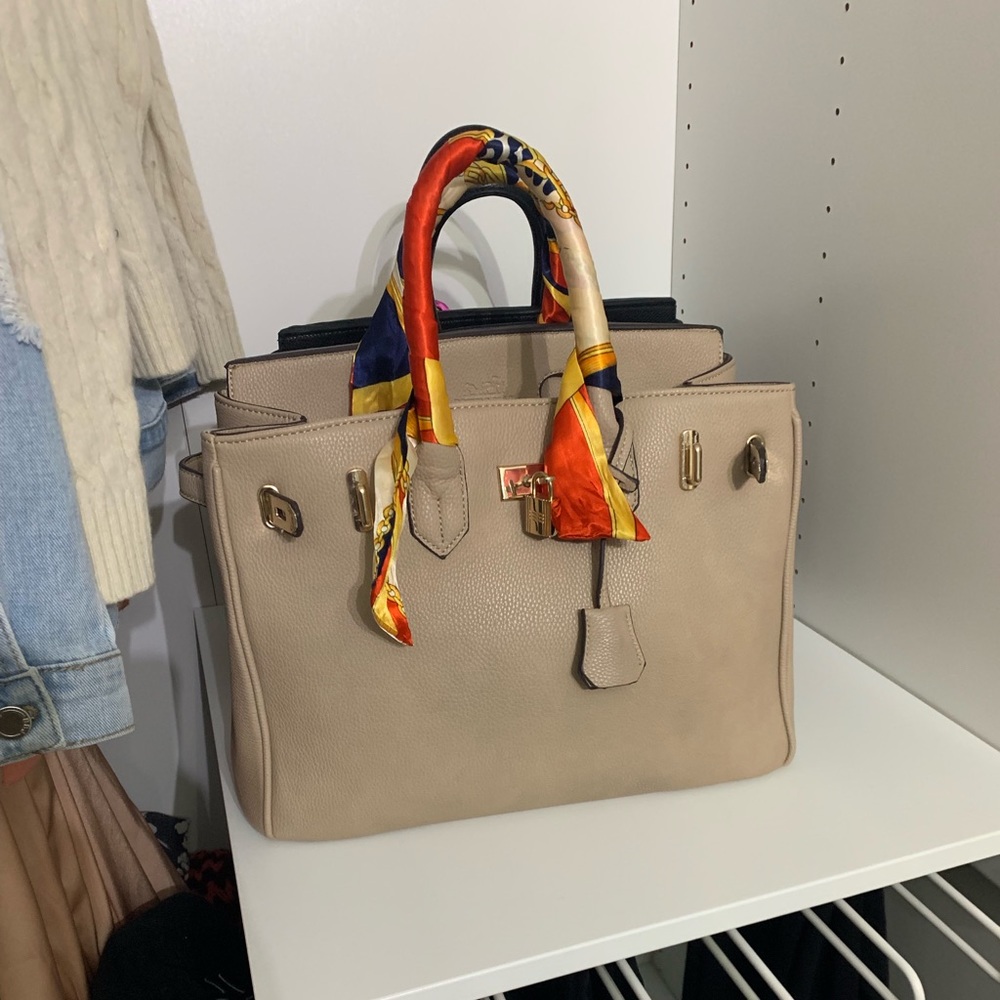 Beige Handbag